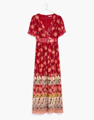 madewell tulip sleeve maxi dress