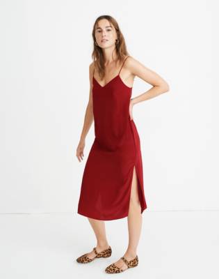 slip slit dress