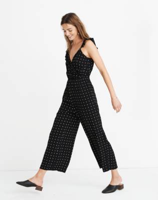 madewell ruffle jumpsuit