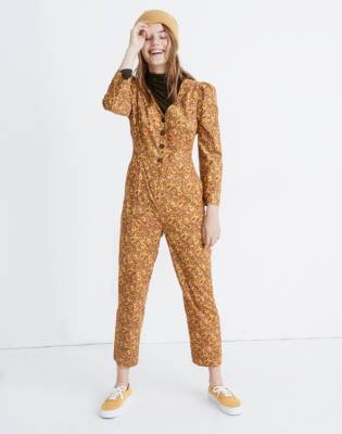 madewell puff sleeve jumpsuit