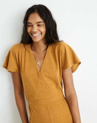 wide leg wrap jumpsuit