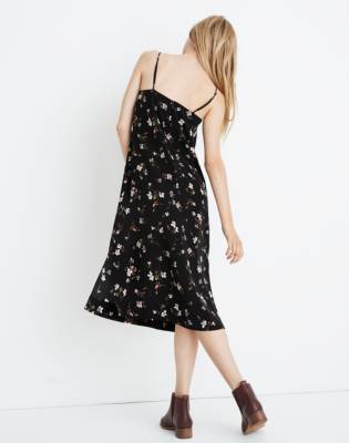 madewell silk slip dress