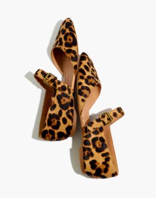 leopard mary janes