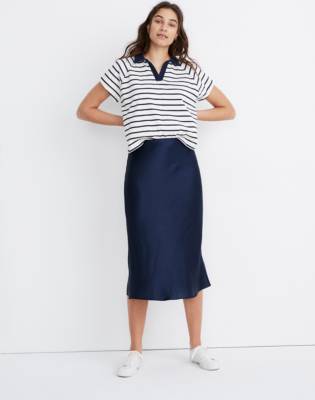 slip skirt midi