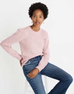 puff shoulder sweatshirt