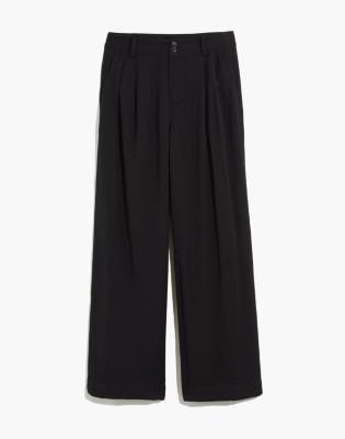 madewell black wide leg pants