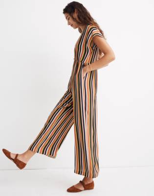 madewell button front jumpsuit