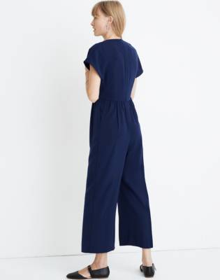 madewell button front jumpsuit