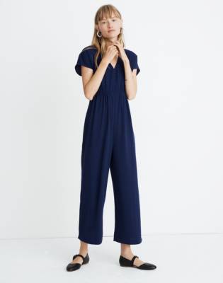 madewell button front jumpsuit