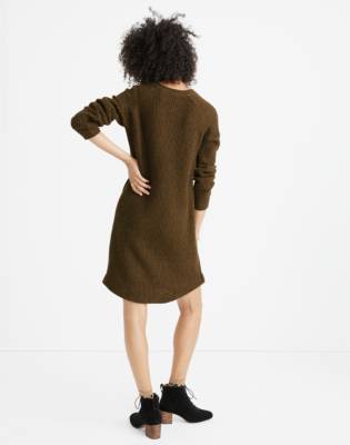 collar detail sweater dress