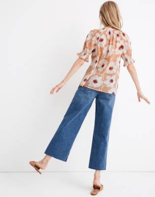 madewell smocked top