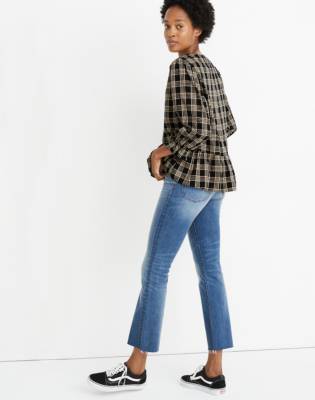 madewell courtyard ruffle hem top