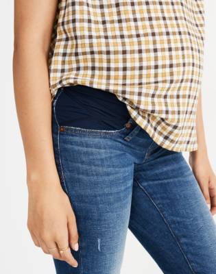 madewell side panel maternity jeans