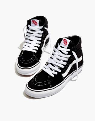 vans high tops black and white