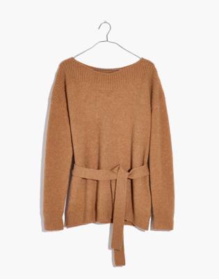 madewell tie sleeve sweater