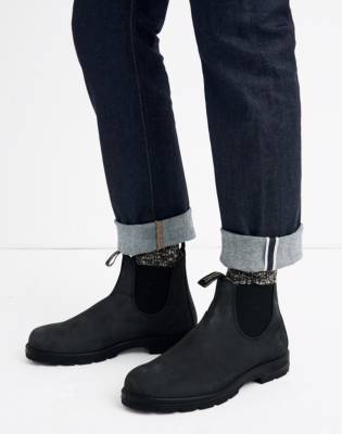 blundstone boots rustic black