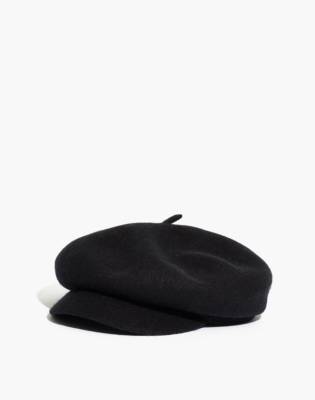 beret hat with brim