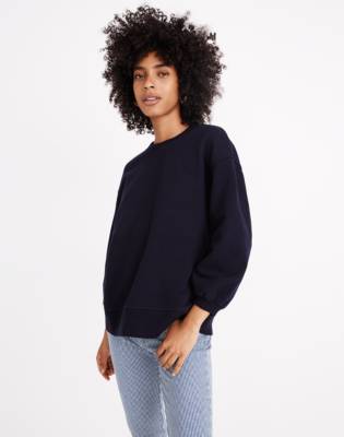 madewell bubble sleeve sweater dress