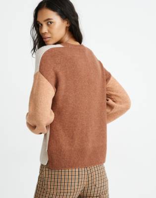 madewell colorblock cardigan