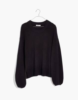 black pullover sweater