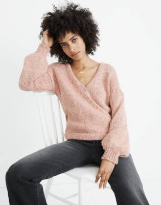 pullover wrap sweater