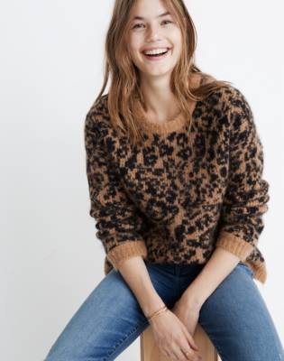 madewell leopard sweatshirt