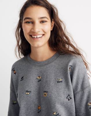 madewell embroidered sweatshirt