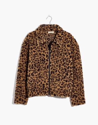 leopard sherpa hoodie