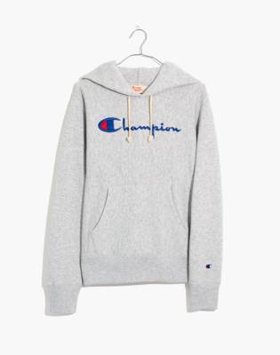 champion gray hoodie sweatshirt