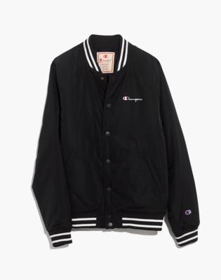 white champion bomber jacket