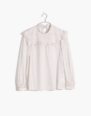 madewell polka dot top
