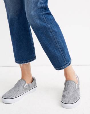 rib knit slip on vans