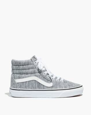 light grey high top vans