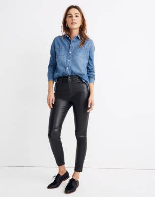 female leather jeans