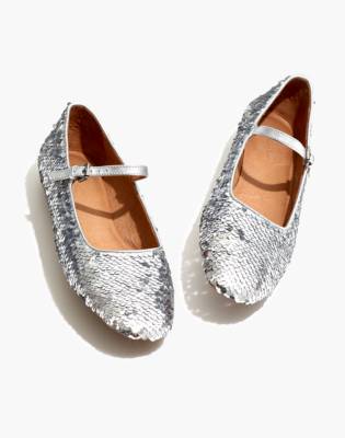 sequin mary jane shoes