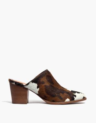 madewell calf hair mules