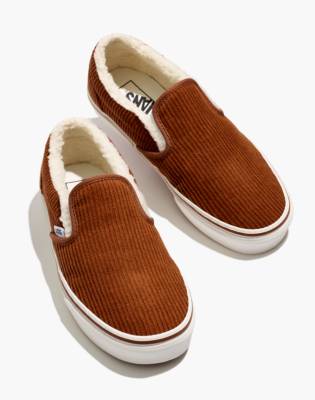 باليه منقي الربط vans slip on sherpa 