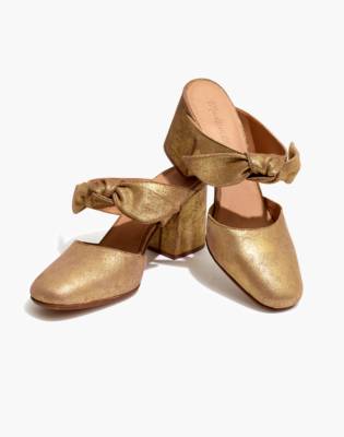 madewell gold mules