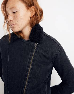 madewell denim sherpa jacket