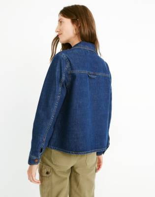 ladies denim shirt jacket