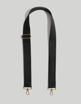 black leather cross body strap