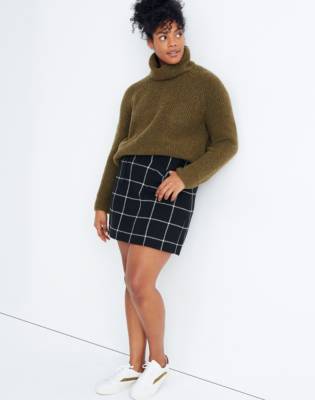madewell patch pocket sweater skirt