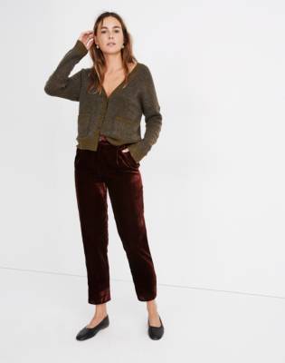 madewell velvet jeans