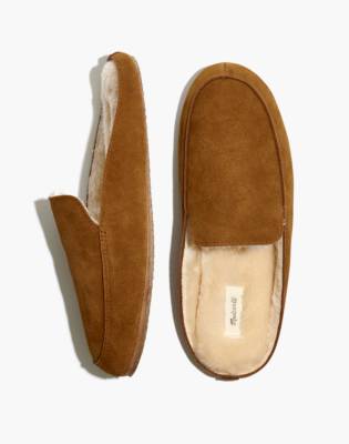 mens suede slippers