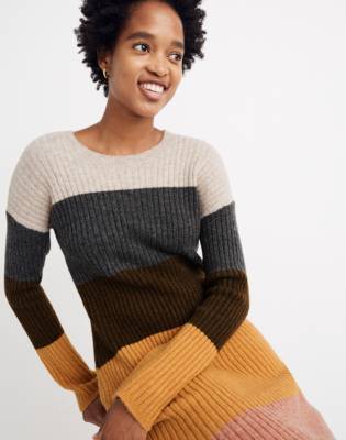 colorblock sweater dress madewell