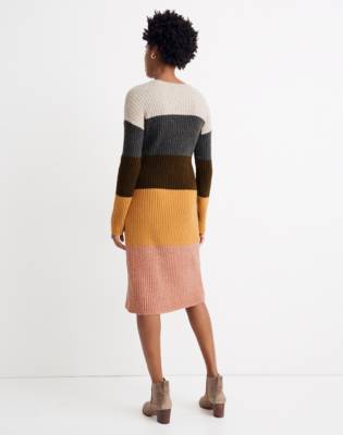 colorblock sweater dress madewell