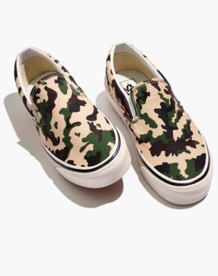 vans camo slip on shoes