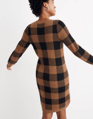 plaid sweater dresses