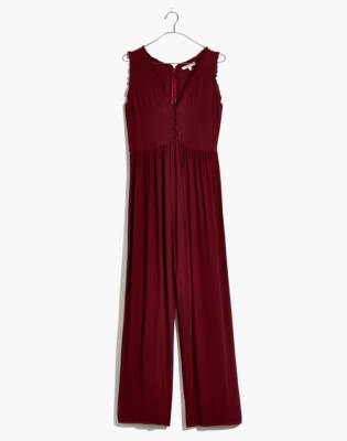 madewell button front jumpsuit