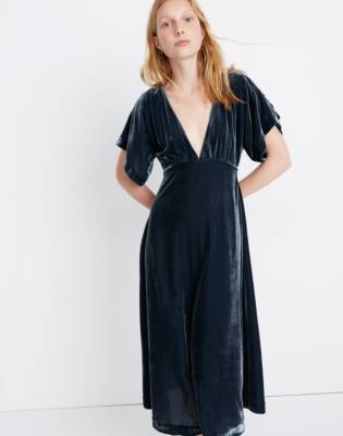 velvet dress madewell